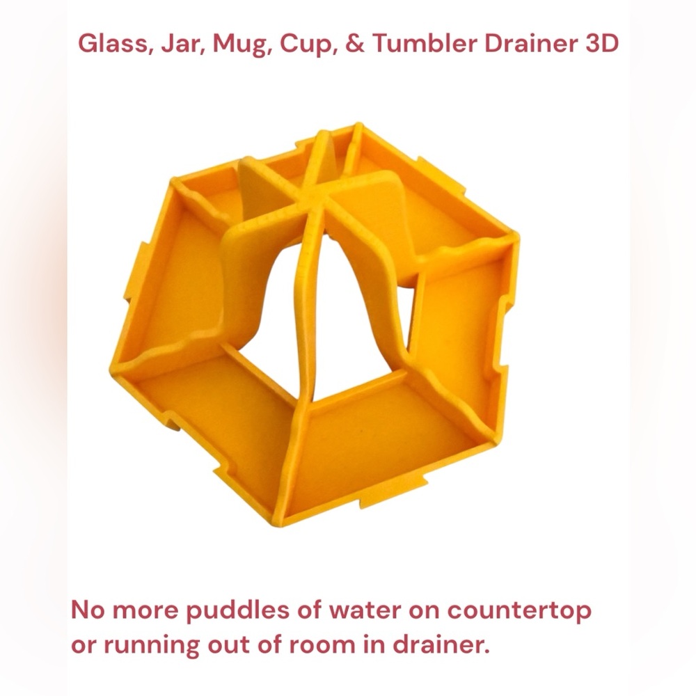 3D Cup and Mug Drainer. Multiple colors available.